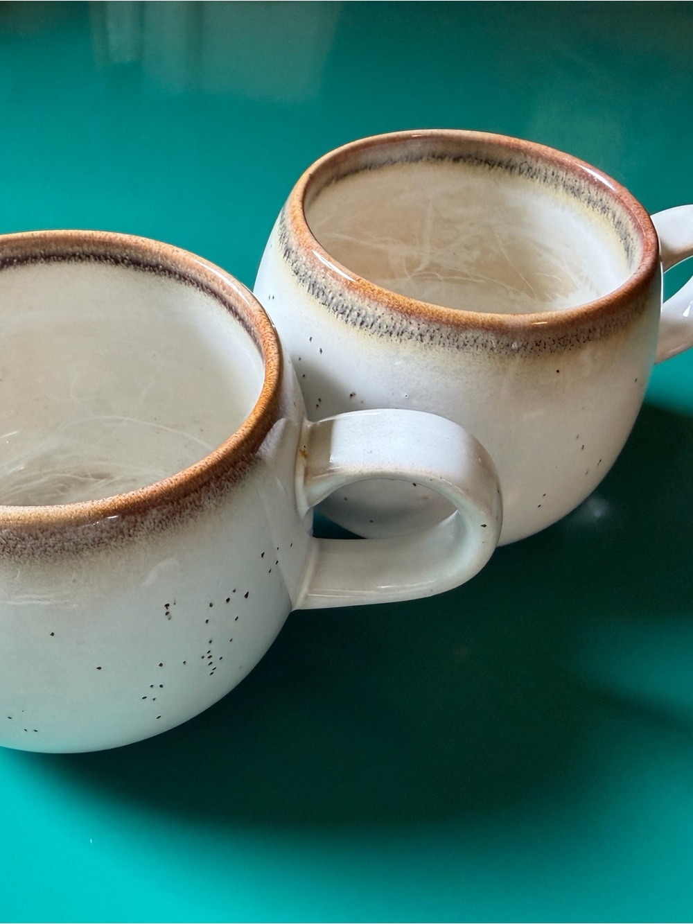 Hearth and Hand Ceramic Mug with Brown Rim - Rustic Home Dining Mug